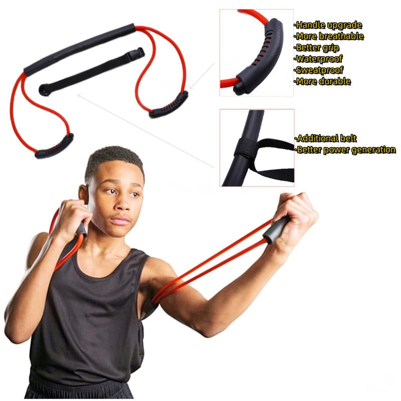 Boxing Resistance Bands - Fast Punches and Power - Boxing Training Gear - Full Body Cardio Workout - Ultra Portable and Lightweight - Available from 15 Lbs to 35 Lbs - Home Gym Workout Kit Exercise Equipment