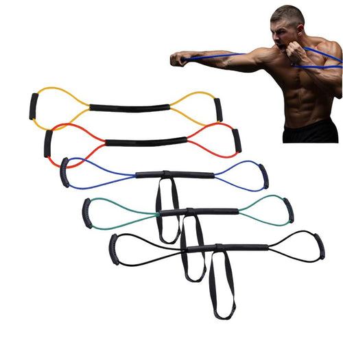 Boxing Resistance Bands - Fast Punches and Power - Boxing Training Gear - Full Body Cardio Workout - Ultra Portable and Lightweight - Available from 15 Lbs to 35 Lbs - Home Gym Workout Kit Exercise Equipment