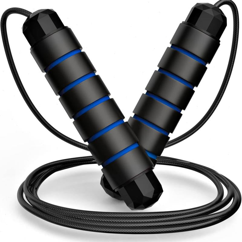 SPORTIC Pro Speed Jump Rope Adjustable Tangle-Free Ball Bearing Swivel Quick-Adjust Ergo Grips HIIT Cardio Fast Calorie Burn Home Gym Travel