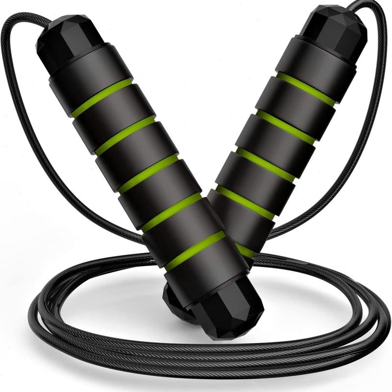 SPORTIC Pro Speed Jump Rope Adjustable Tangle-Free Ball Bearing Swivel Quick-Adjust Ergo Grips HIIT Cardio Fast Calorie Burn Home Gym Travel